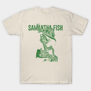 samantha Fish #2 // green solid style T-Shirt